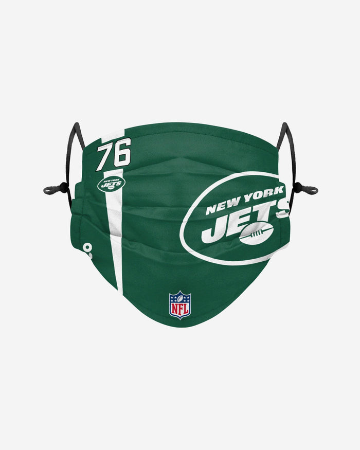 George Fant New York Jets On-Field Sideline Logo Face Cover FOCO - FOCO.com