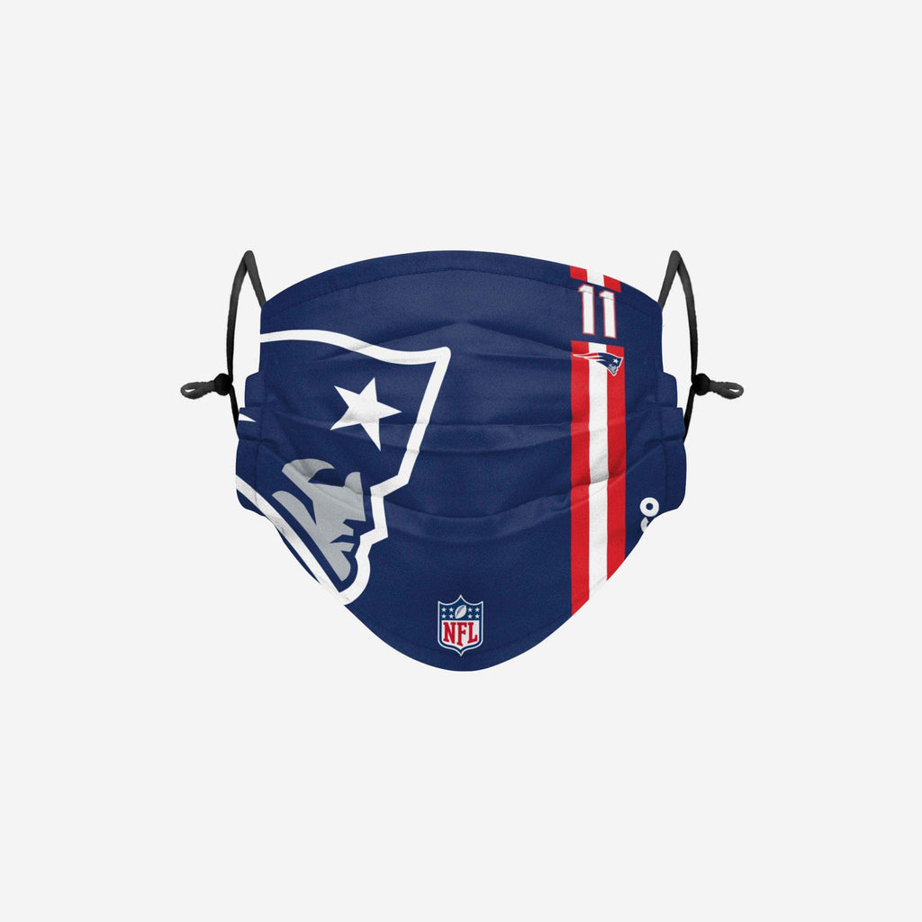 Julian Edelman New England Patriots On-Field Sideline Logo Face Cover FOCO - FOCO.com