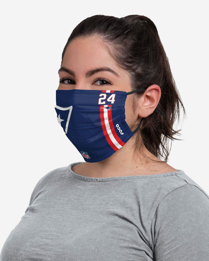 Stephon Gilmore New England Patriots On-Field Sideline Logo Face Cover FOCO - FOCO.com