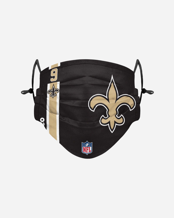 Drew Brees New Orleans Saints On-Field Sideline Logo Face Cover FOCO Adult - FOCO.com