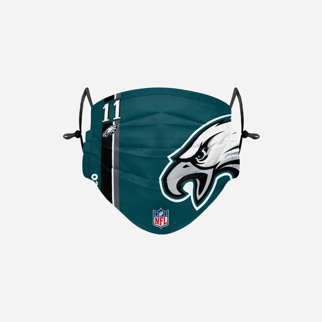 Carson Wentz Philadelphia Eagles On-Field Sideline Logo Face Cover FOCO Adult - FOCO.com