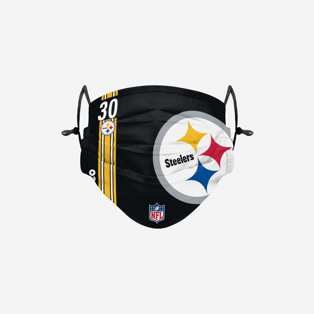 James Conner Pittsburgh Steelers On-Field Sideline Logo Face Cover FOCO - FOCO.com