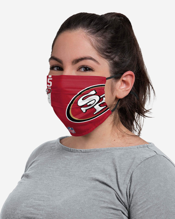 George Kittle San Francisco 49ers On-Field Sideline Logo Face Cover FOCO - FOCO.com