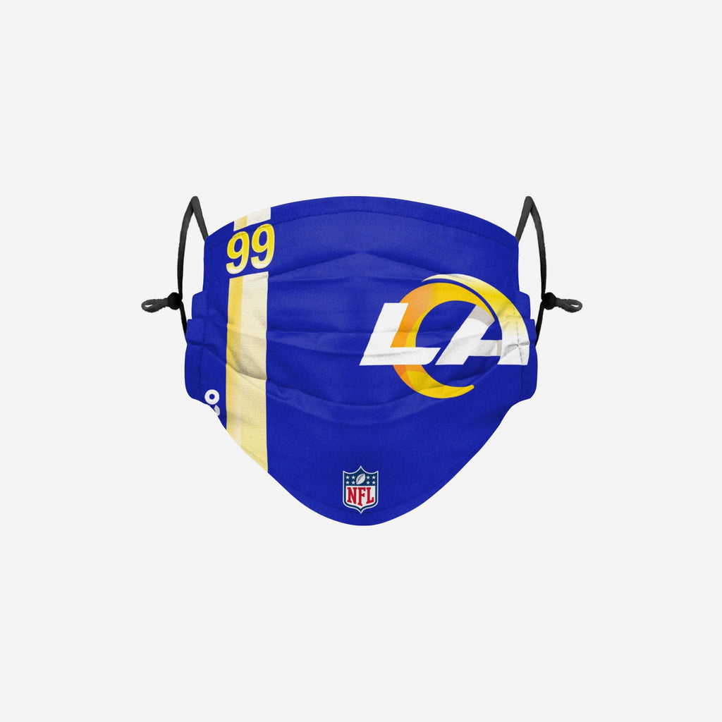 Aaron Donald Los Angeles Rams On-Field Sideline Logo Face Cover FOCO - FOCO.com
