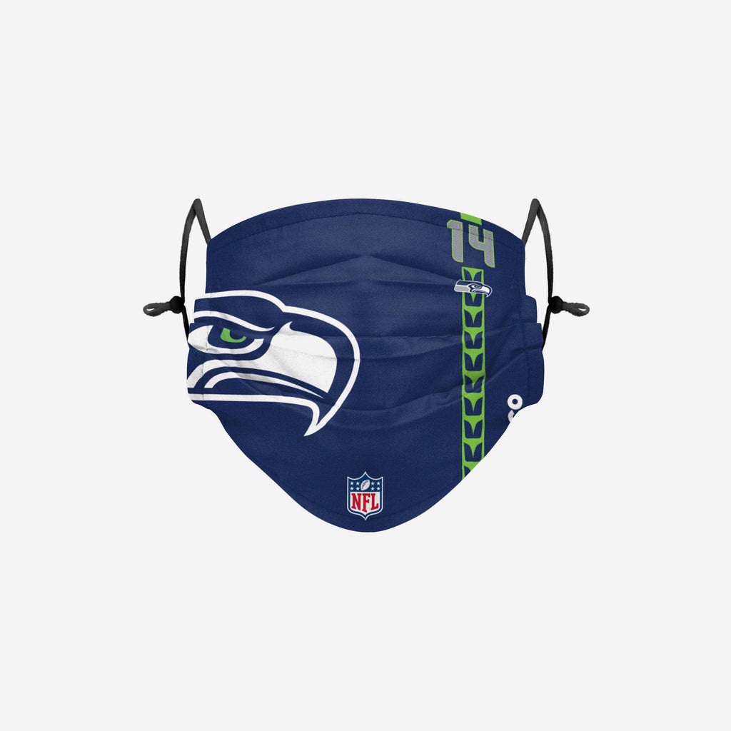 DK Metcalf Seattle Seahawks On-Field Sideline Logo Face Cover FOCO - FOCO.com