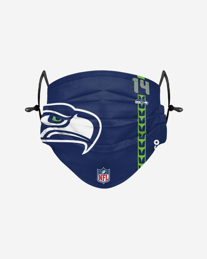 DK Metcalf Seattle Seahawks On-Field Sideline Logo Face Cover FOCO - FOCO.com