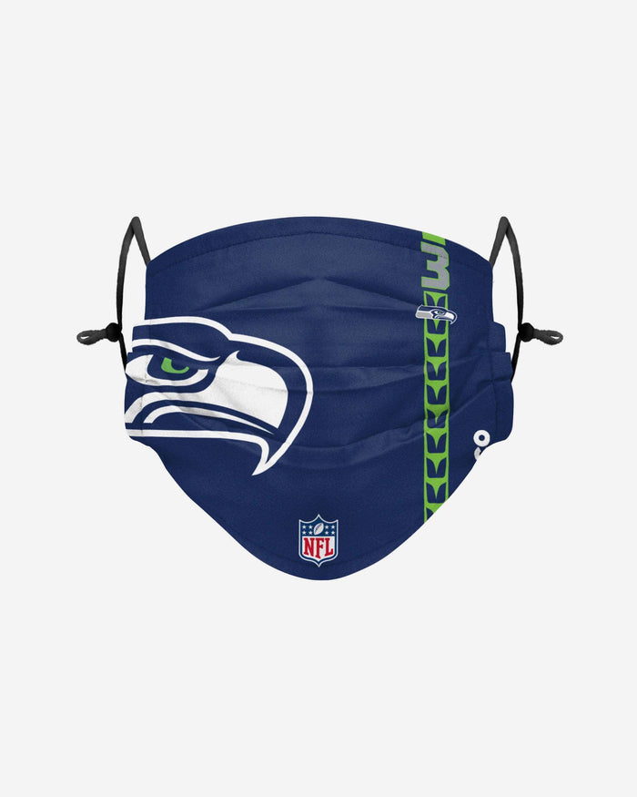 Russell Wilson Seattle Seahawks On-Field Sideline Logo Face Cover FOCO Adult - FOCO.com