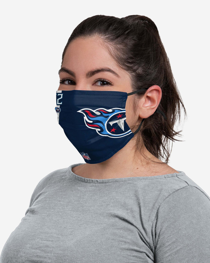 Derrick Henry Tennessee Titans On-Field Sideline Logo Face Cover FOCO - FOCO.com