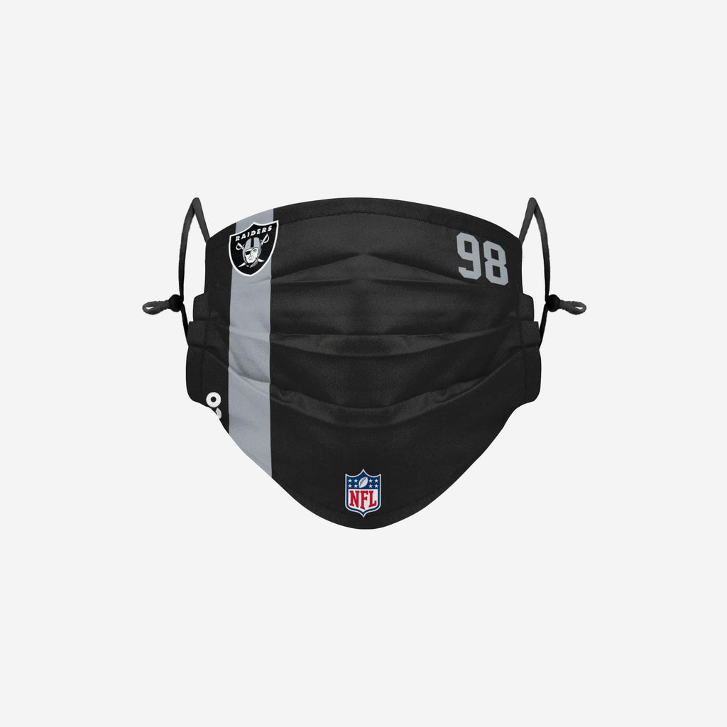 Maxx Crosby Las Vegas Raiders On-Field Sideline Face Cover FOCO - FOCO.com