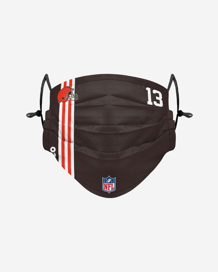 Odell Beckham Jr Cleveland Browns On-Field Sideline Face Cover FOCO - FOCO.com