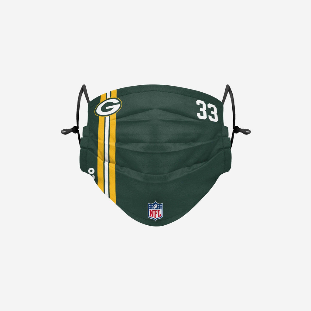 Aaron Jones Green Bay Packers On-Field Sideline Face Cover FOCO - FOCO.com