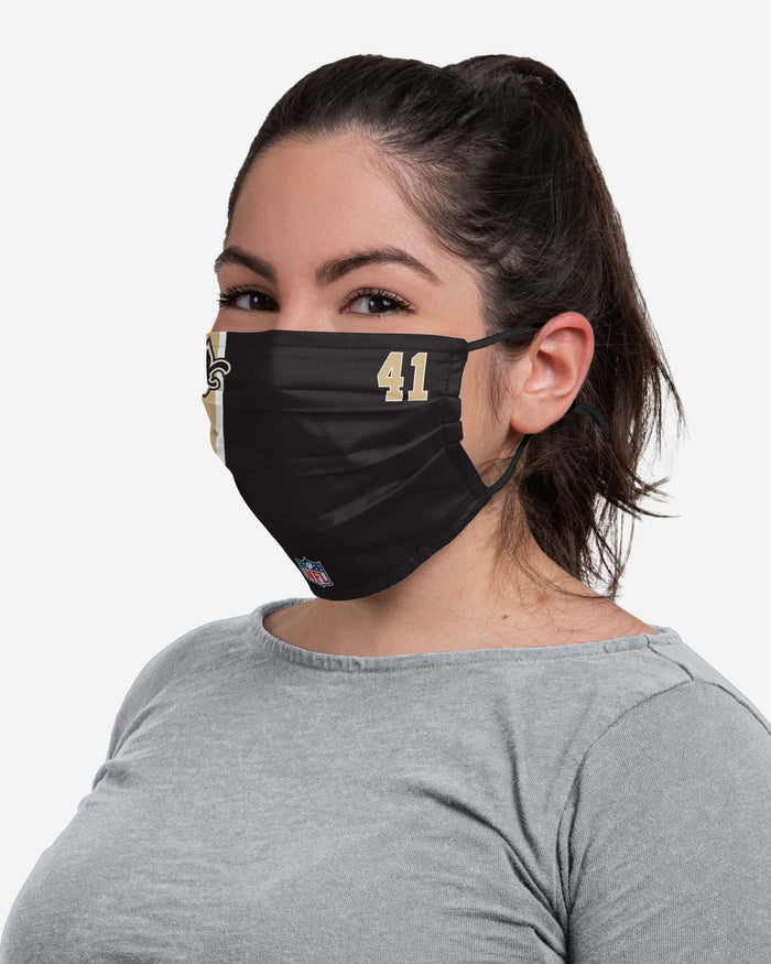 Alvin Kamara New Orleans Saints On-Field Sideline Face Cover FOCO - FOCO.com