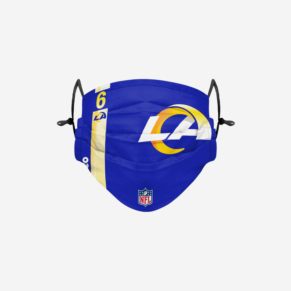 John Hekker Los Angeles Rams On-Field Sideline Logo Face Cover FOCO - FOCO.com