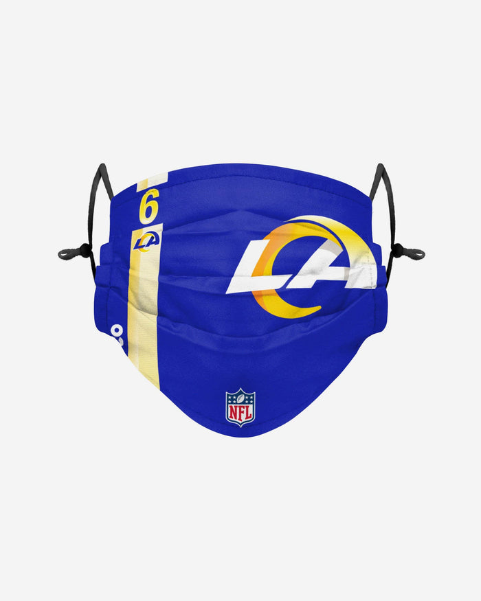 John Hekker Los Angeles Rams On-Field Sideline Logo Face Cover FOCO - FOCO.com