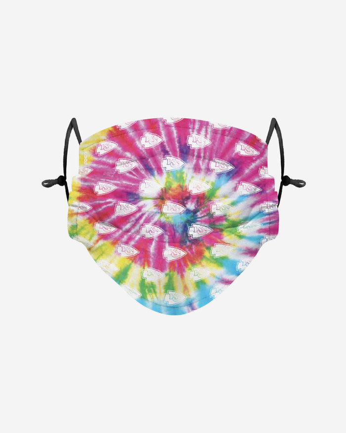 Kansas City Chiefs Pastel Tie-Dye Adjustable Face Cover FOCO - FOCO.com