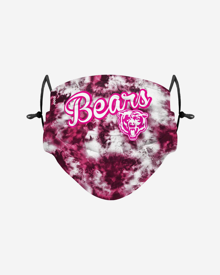 Chicago Bears Pink Tie-Dye Adjustable Face Cover FOCO - FOCO.com