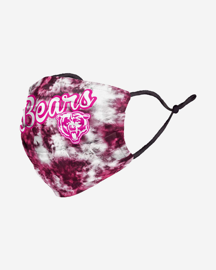 Chicago Bears Pink Tie-Dye Adjustable Face Cover FOCO - FOCO.com