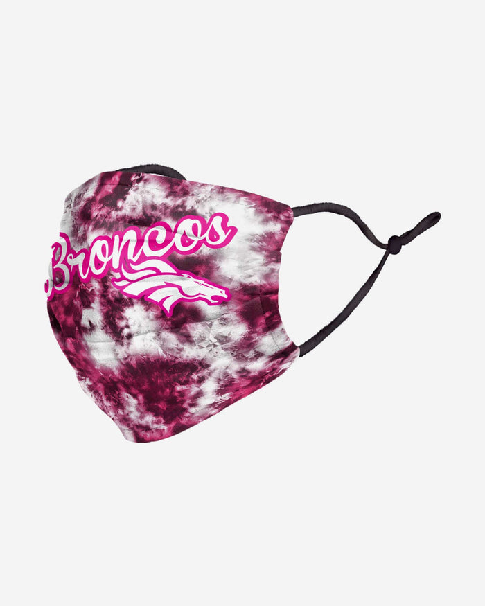 Denver Broncos Pink Tie-Dye Adjustable Face Cover FOCO - FOCO.com