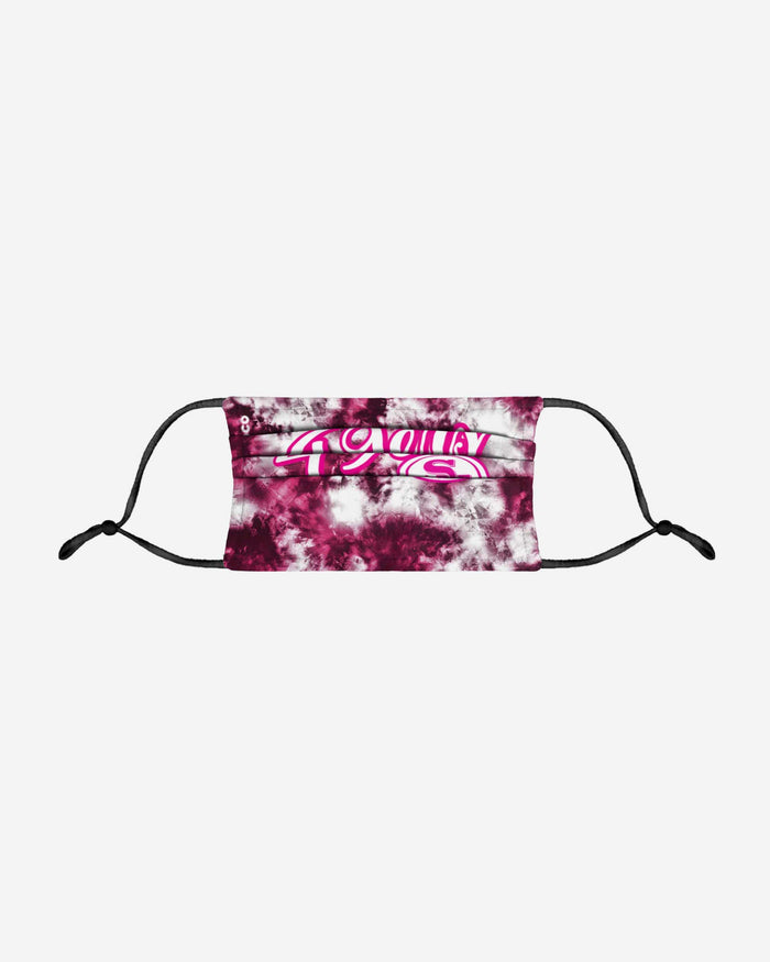 San Francisco 49ers Pink Tie-Dye Adjustable Face Cover FOCO - FOCO.com
