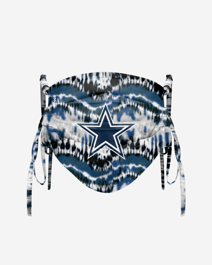 Dallas Cowboys Tie-Dye Beaded Tie-Back Face Cover FOCO - FOCO.com
