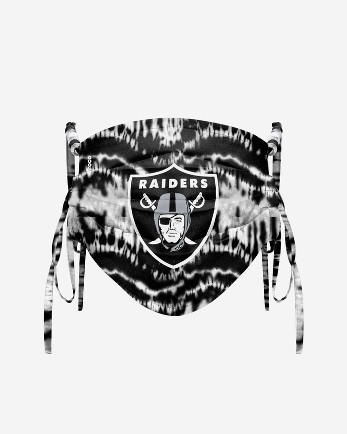 Las Vegas Raiders Tie-Dye Beaded Tie-Back Face Cover FOCO - FOCO.com