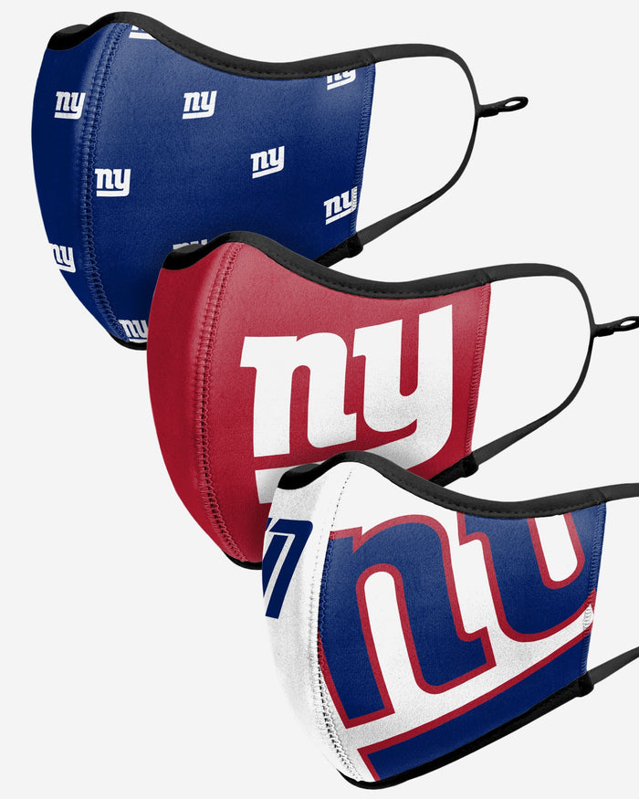 New York Giants Thematic Sport 3 Pack Face Cover FOCO - FOCO.com