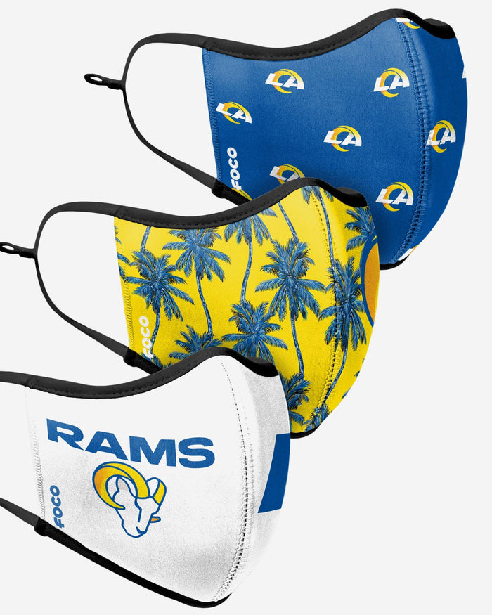 Los Angeles Rams Thematic Sport 3 Pack Face Cover FOCO - FOCO.com