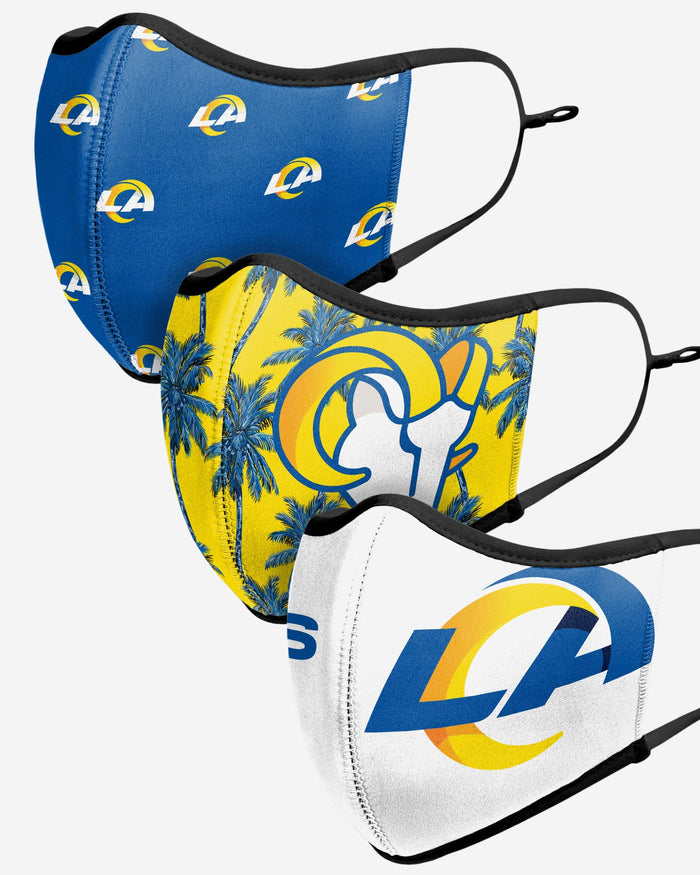 Los Angeles Rams Thematic Sport 3 Pack Face Cover FOCO - FOCO.com