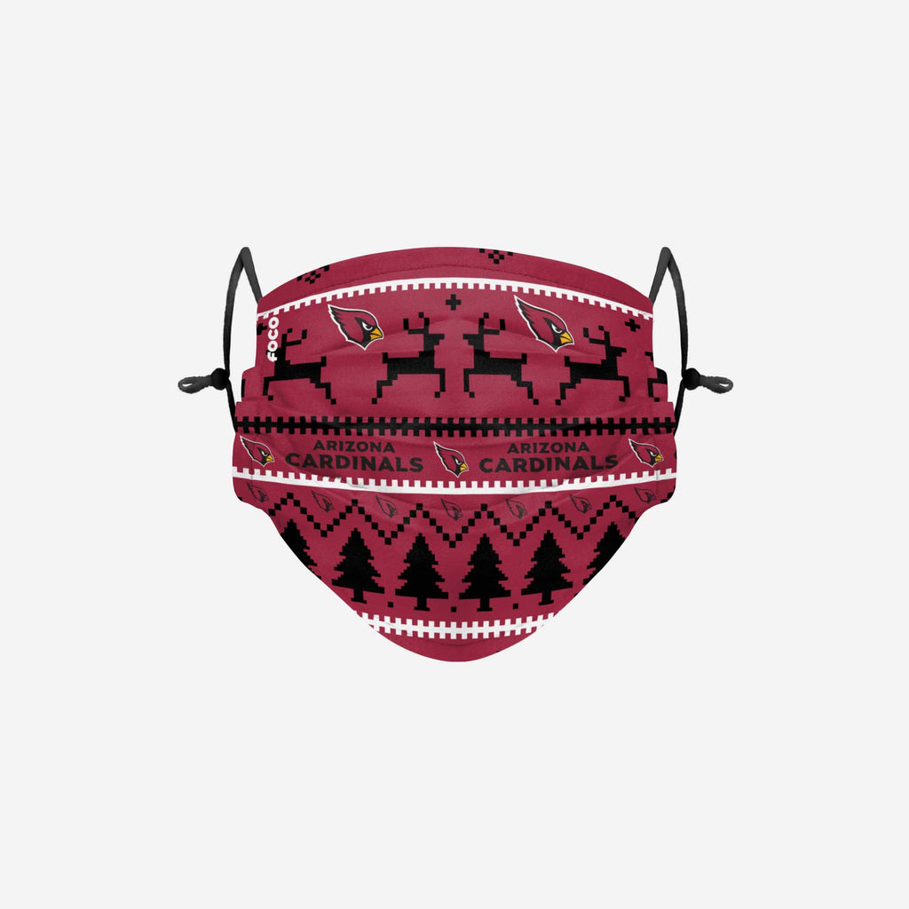 Arizona Cardinals Wordmark Holiday Adjustable Face Cover FOCO - FOCO.com