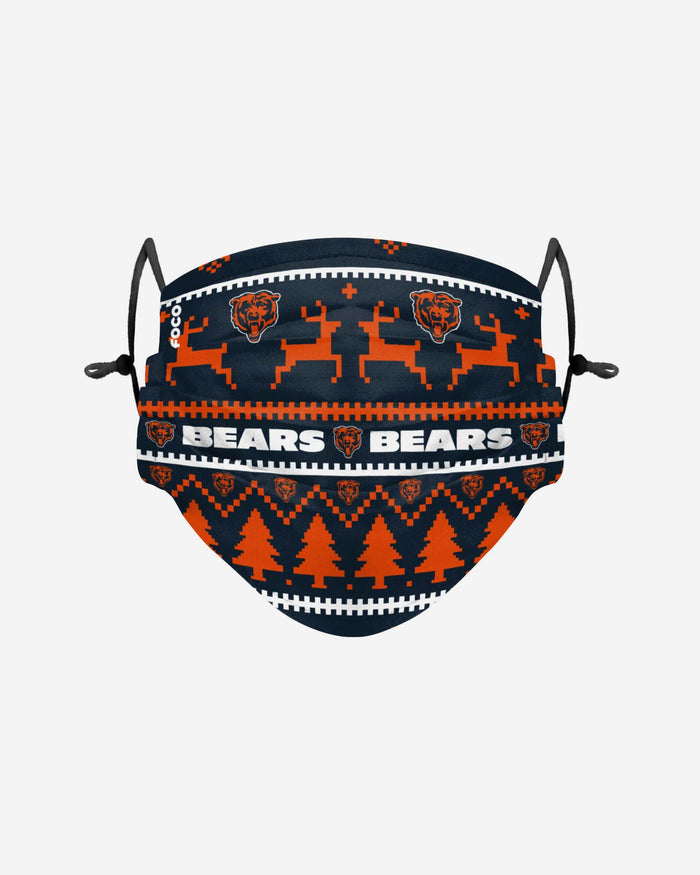 Chicago Bears Wordmark Holiday Adjustable Face Cover FOCO - FOCO.com