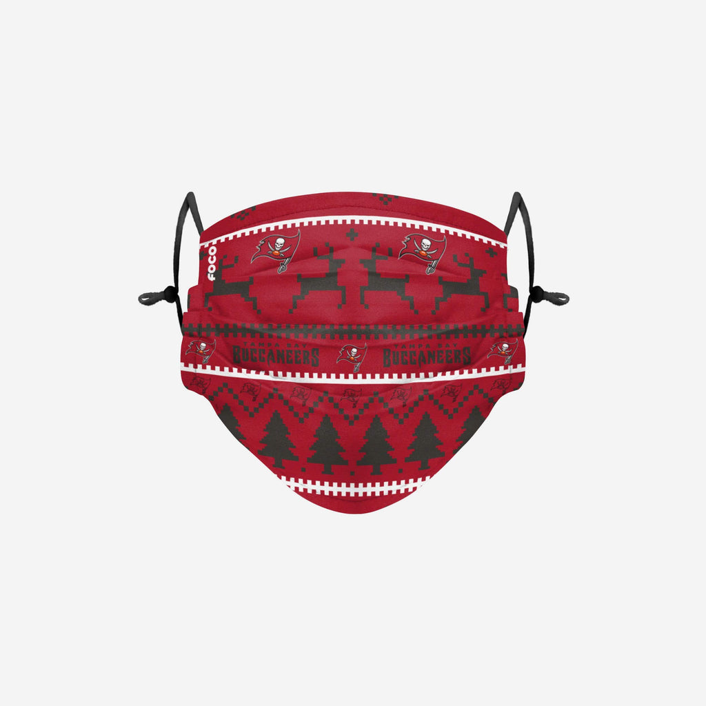 Tampa Bay Buccaneers Wordmark Holiday Adjustable Face Cover FOCO - FOCO.com