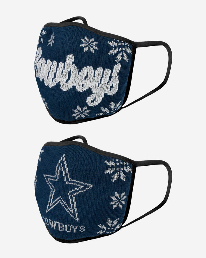 Dallas Cowboys Womens Knit 2 Pack Face Cover FOCO - FOCO.com
