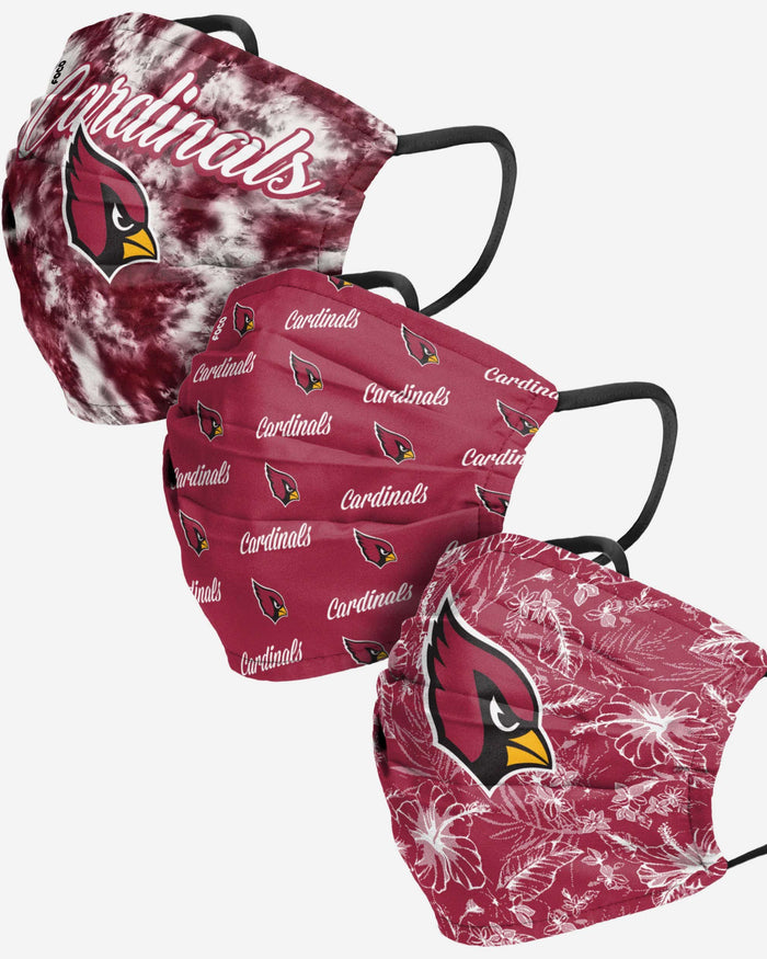 Arizona Cardinals Womens Matchday 3 Pack Face Cover FOCO - FOCO.com