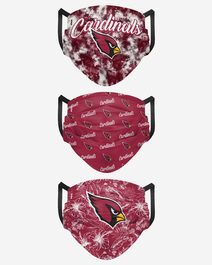 Arizona Cardinals Womens Matchday 3 Pack Face Cover FOCO - FOCO.com