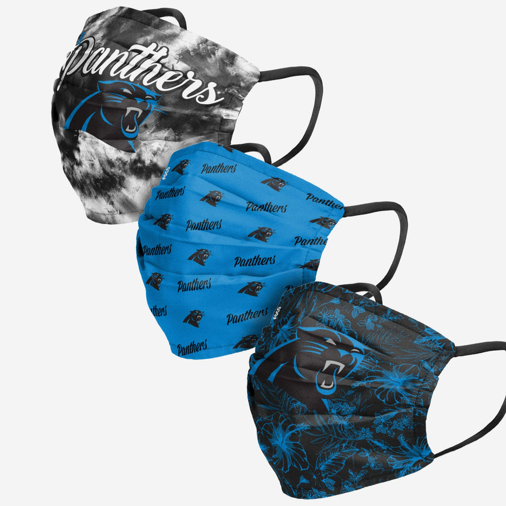 Carolina Panthers Womens Matchday 3 Pack Face Cover FOCO - FOCO.com