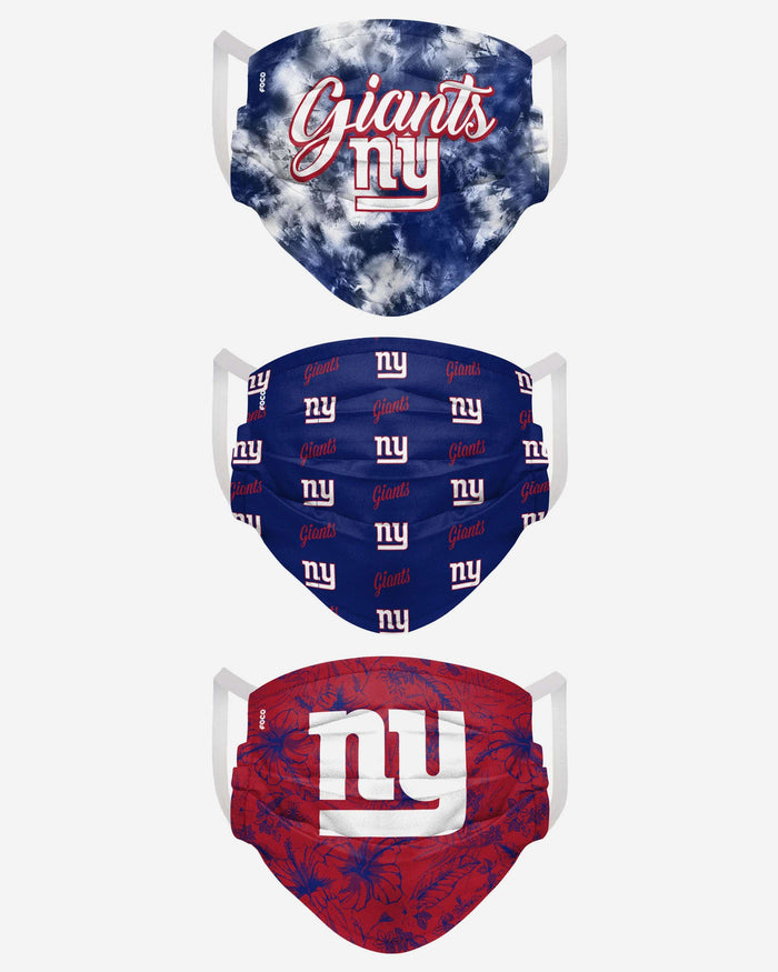 New York Giants Womens Matchday 3 Pack Face Cover FOCO - FOCO.com