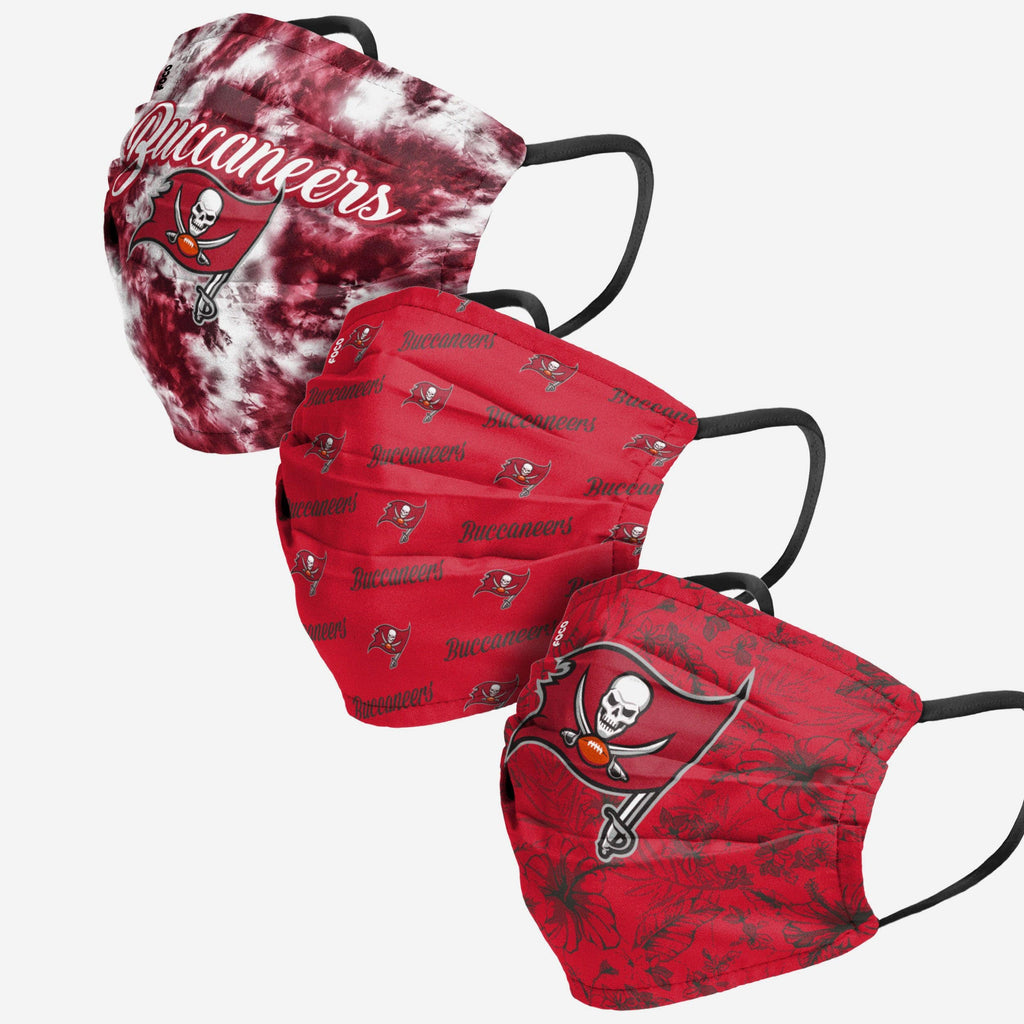 Tampa Bay Buccaneers Womens Matchday 3 Pack Face Cover FOCO - FOCO.com