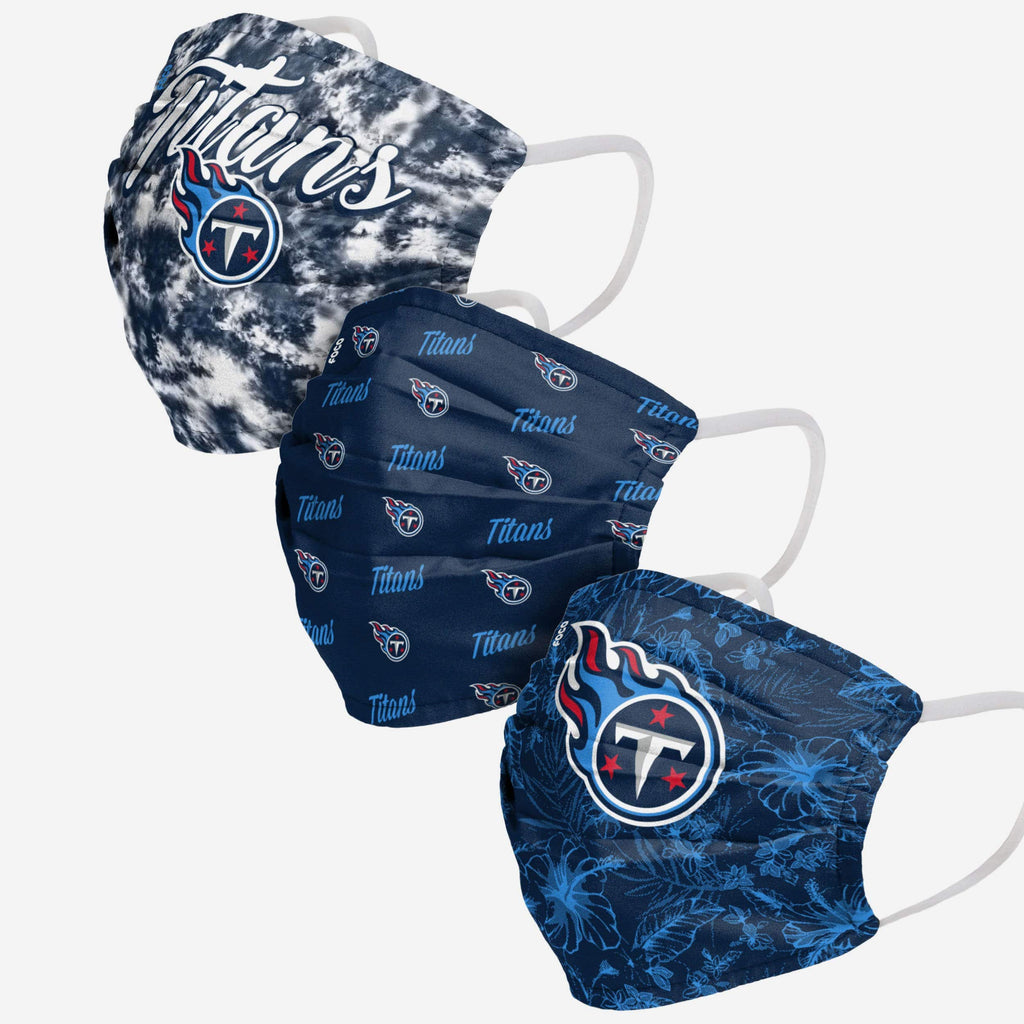 Tennessee Titans Womens Matchday 3 Pack Face Cover FOCO - FOCO.com