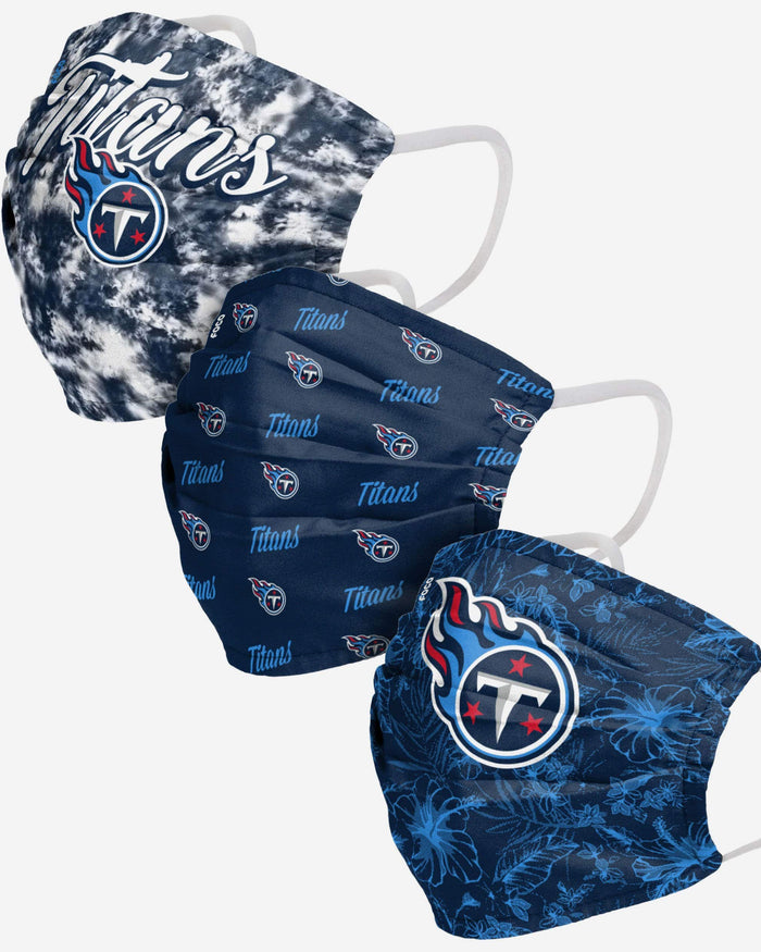 Tennessee Titans Womens Matchday 3 Pack Face Cover FOCO - FOCO.com