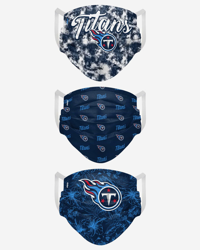 Tennessee Titans Womens Matchday 3 Pack Face Cover FOCO - FOCO.com