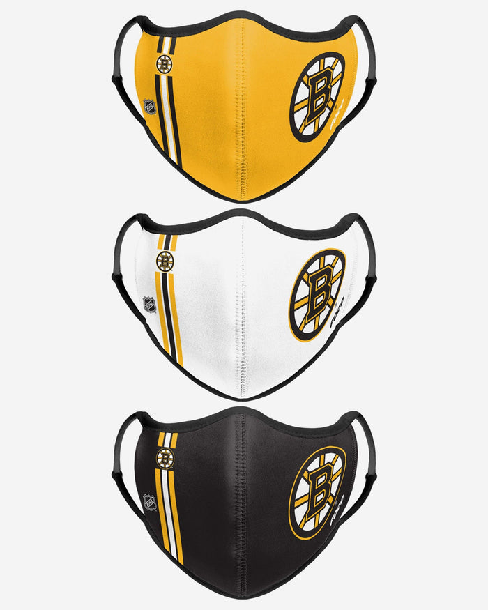 Boston Bruins Sport 3 Pack Face Cover FOCO - FOCO.com
