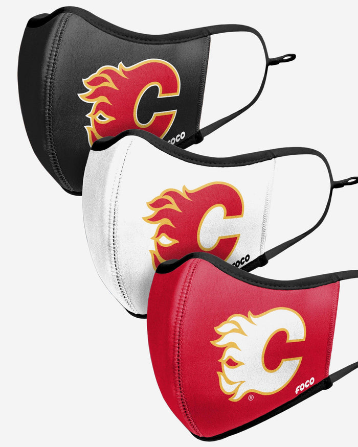 Calgary Flames Sport 3 Pack Face Cover FOCO - FOCO.com