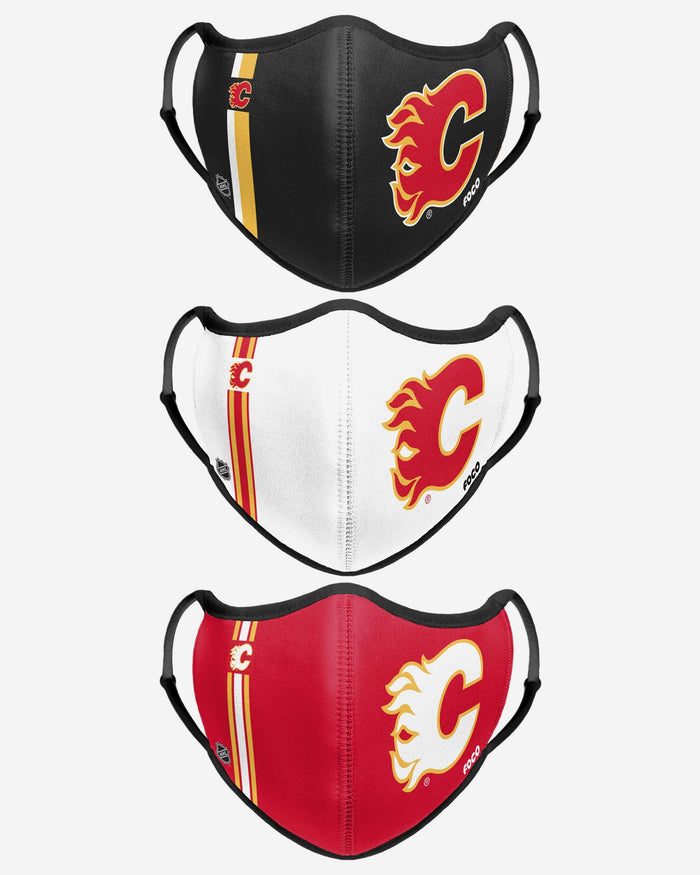 Calgary Flames Sport 3 Pack Face Cover FOCO - FOCO.com