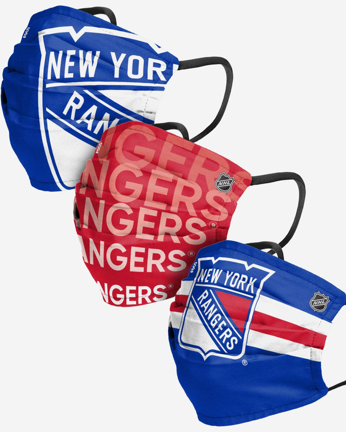New York Rangers Matchday 3 Pack Face Cover FOCO - FOCO.com