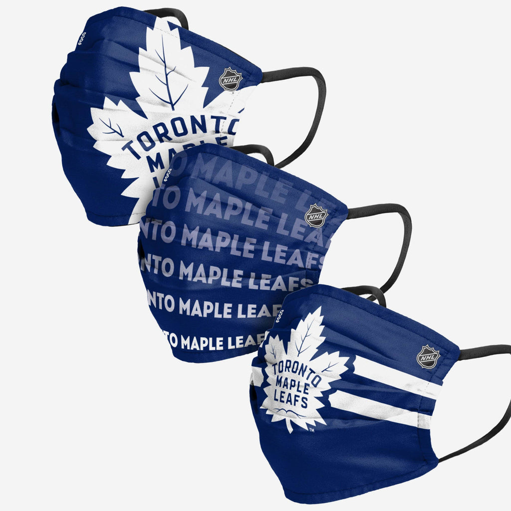 Toronto Maple Leafs Matchday 3 Pack Face Cover FOCO - FOCO.com