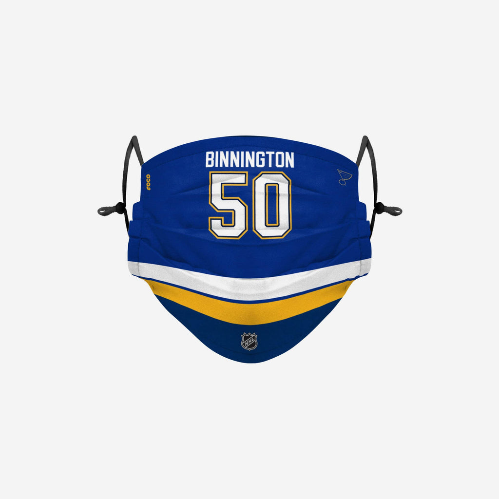 Jordan Binnington St. Louis Blues Adjustable Face Cover FOCO - FOCO.com