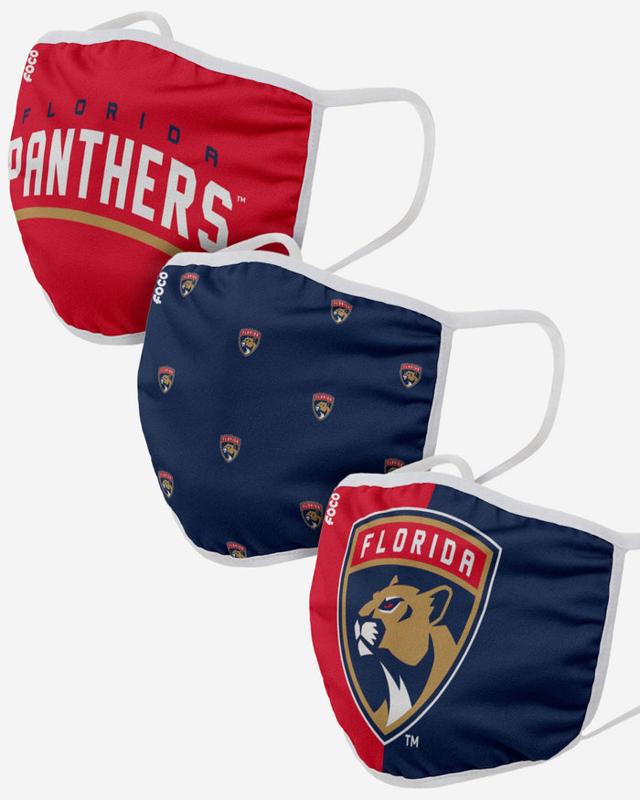 Florida Panthers 3 Pack Face Cover FOCO Adult - FOCO.com