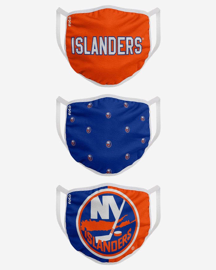New York Islanders 3 Pack Face Cover FOCO - FOCO.com