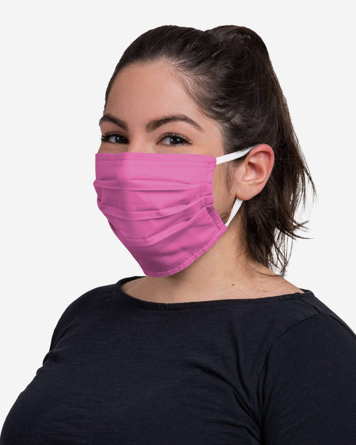 Solid Pinks Pleated 3 Pack Face Cover FOCO - FOCO.com