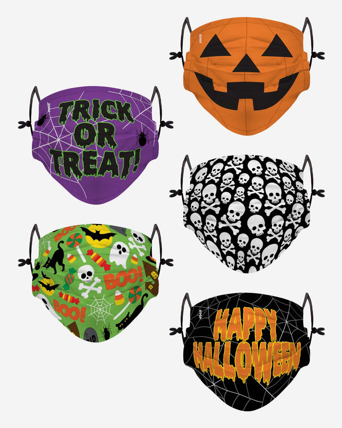 Halloween Youth Adjustable 5 Pack Face Cover FOCO - FOCO.com
